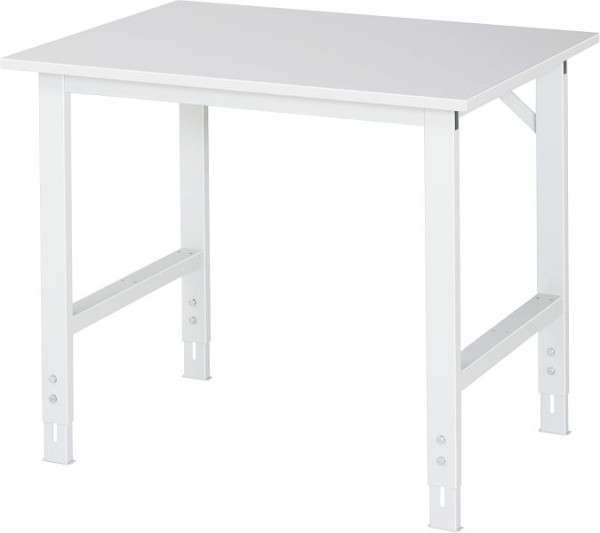 Delovna miza serije RAU Tom (6030) - višinsko nastavljiva, melaminska plošča, 1000x760-1080x800 mm, 06-625M80-10.12