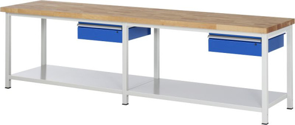 RAU delovna miza serije 8000 - model 8001A6, Š3000 x G700 x V840-1040 mm, 03-8001A6-307B4H.11