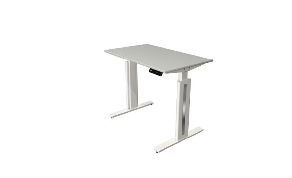 Kerkmann Move 3 sveža sedeča/stoječa miza, Š 1000 x G 600 mm, električno nastavljiva višina od 720-1200 mm, svetlo siva, 10183111