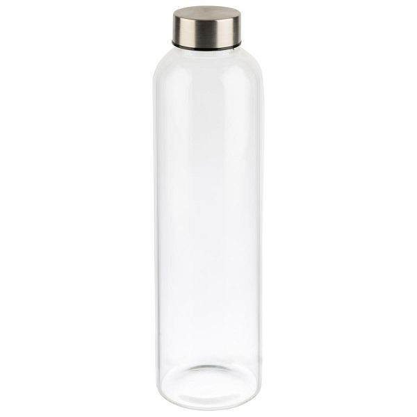 Steklenica za pitje APS, 7 x 7, višina 26,5 cm, Ø 7 cm, 0,75 l, steklo, prozorna, 66908