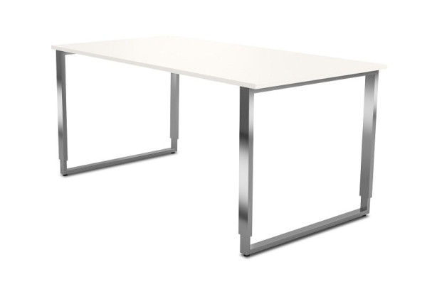 Kerkmann Višinsko nastavljiva pisalna miza z okvirjem, Aveto, Š 1600 x G 800 x V 680-820 mm, bela, 114513.1