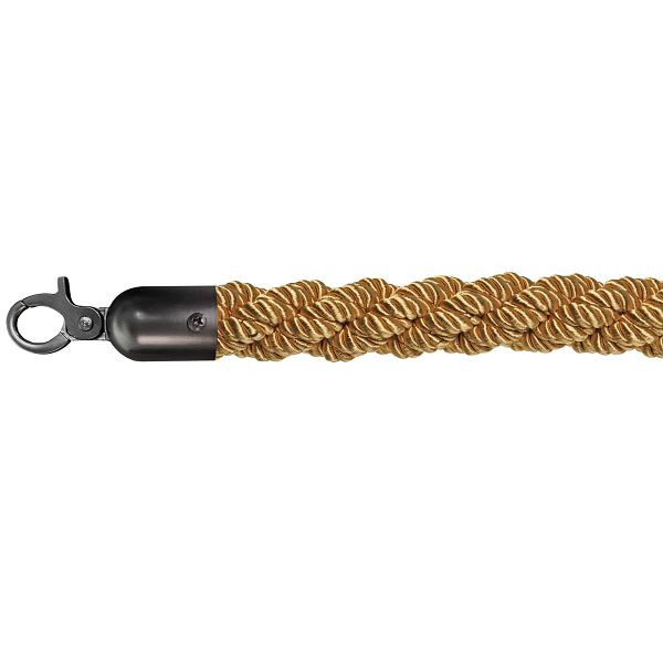 VEBA pregradna vrvica luksuzna zlata, črna, Ø 3 cm, dolžina 157 cm, 10102GBL