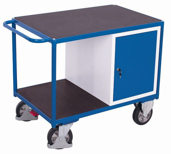 VARIOfit težki delavniški voziček z 2 nakladalnima površinama, zunanje mere: 1.390 x 800 x 930 mm (ŠxGxV), sw-800.620