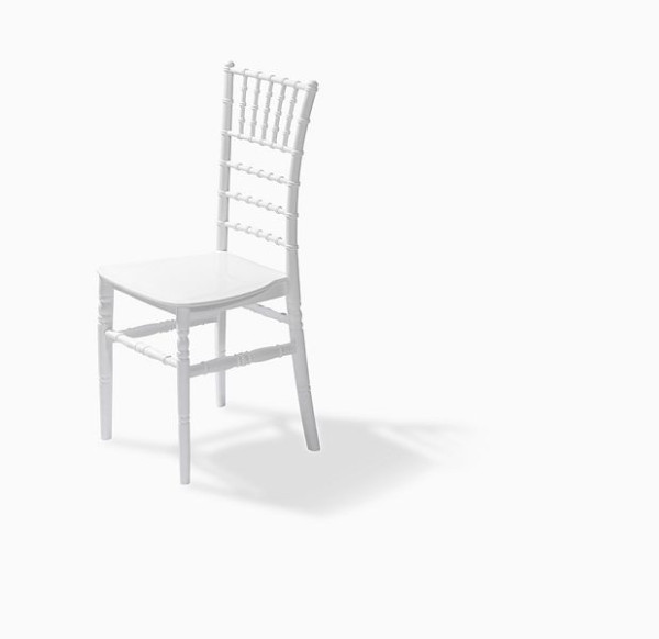 VEBA zložljivi stol Tiffany slonokoščeno bela, polipropilen, 41x43x92cm (ŠxGxV), nelomljiv, 50410