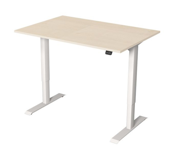 Kerkmann sedežna/stoječa miza Š 1200 x G 800 mm, električno nastavljiva višina od 720-1200 mm, javor, 10359750