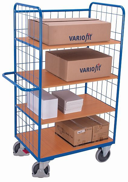 VARIOfit visok regalni voziček z zložljivimi policami, zunanje mere: 1.200 x 700 x 1.890 mm (ŠxGxV), sw-700.250