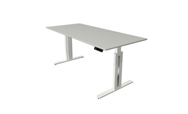 Kerkmann Move 3 sveža sedeča/stoječa miza, Š 1800 x G 800 mm, električno nastavljiva višina od 720-1200 mm, svetlo siva, 10184911