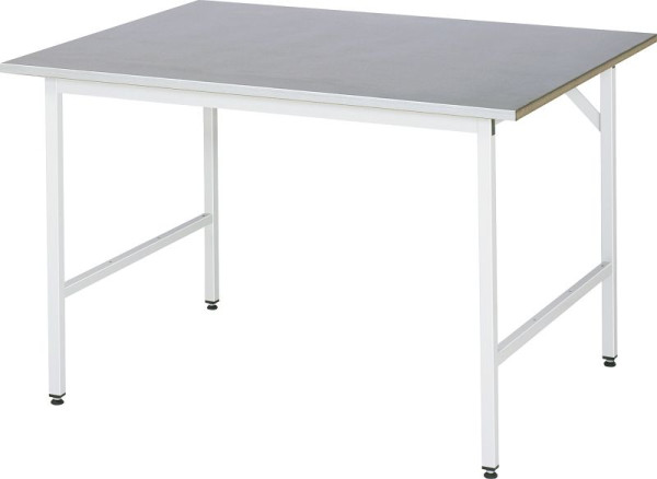 Delovna miza serije RAU Jerry (osnovna miza), Š1250 x G1000 x V800-850 mm, 06-500ES10-12.12