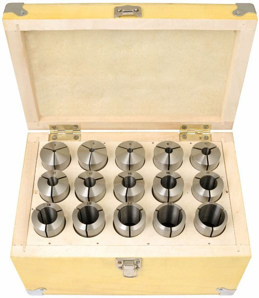 ELMAG set vpenjalnih klešč MK 4 / M16, 15 kosov, 3-25 mm, direktno vpenjanje, 82782