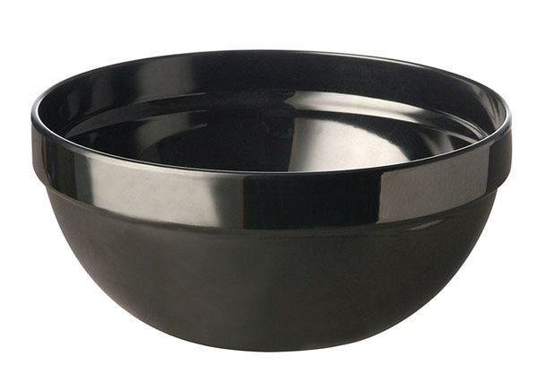 APS posoda -CASUAL MAXI-, Ø 10 cm, višina: 4,5 cm, melamin, črna, 0,15 l, 83697