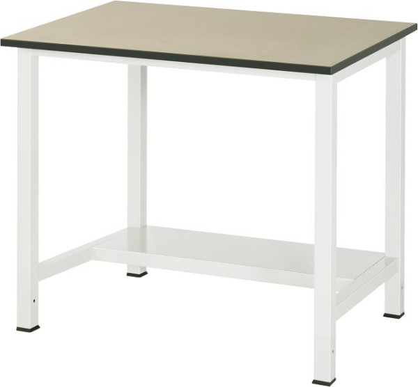 RAU delovna miza serije 900, Š1000xG800xV825 mm, delovna plošča MDF (vlaknena plošča srednje gostote), debelina 22 mm, s polico spodaj, globina 320 mm, 03-900-3-F22-10.12