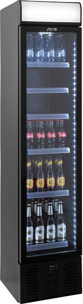 Hladilnik za pijače Saro z reklamno tablo - ozek model DK 134, 325-2150