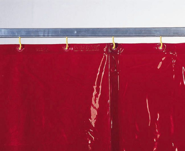 ELMAG varilna zaščitna zavesa rdeča, širina: 1300 x višina: 2400x0,4 mm v skladu s prEN 1598/1994, 56253