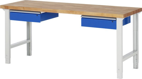 RAU delovna miza serije 7000 - model 7002-1, Š2000 x G700 x V790-1140 mm, 03-7002A1-207B4H.11