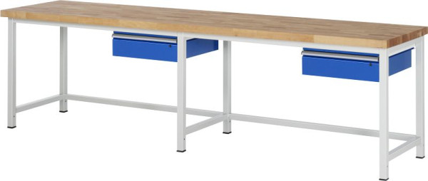 RAU delovna miza serije 8000 - model 8001A1, Š3000 x G700 x V840-1040 mm, 03-8001A1-307B4H.11