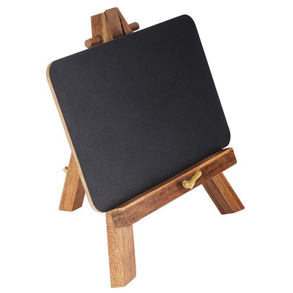 APS Mini stojalo, 2 dela, 13,5 x 10 cm, višina: 19 cm, akacijev les, plošča se lahko uporablja navpično in vodoravno, 71520