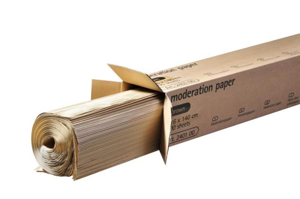 Predstavitveni papir Legamaster, 100 kosov v škatli, rjav, 80 g/m², 116 x 140 cm, 7-240100