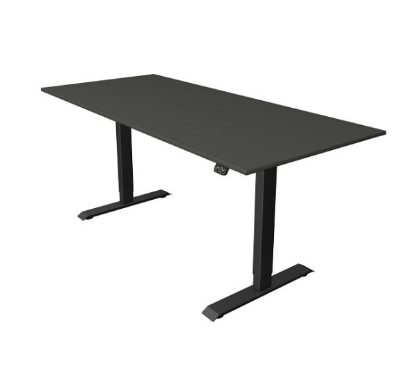Kerkmann sedeča/stoječa miza Š 1800 x G 800 mm, električno nastavljiva višina od 740-1230 mm, antracit, 10182313