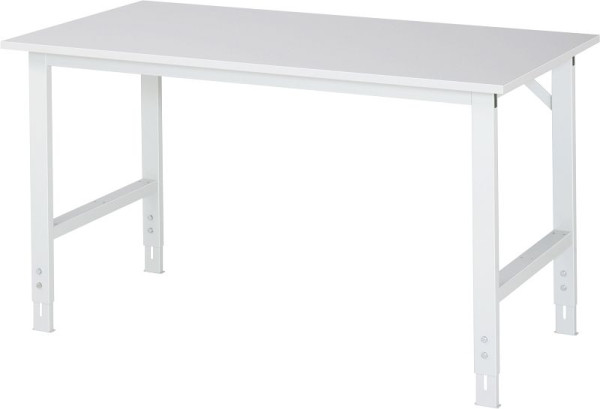 Delovna miza serije RAU Tom (6030) - višinsko nastavljiva, melaminska plošča, 1500x760-1080x800 mm, 06-625M80-15.12