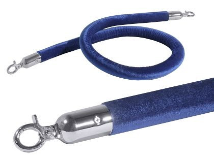 Kontaktno razmejitvena vrv, modra, 150 cm s kromiranimi priključki, 1604/154