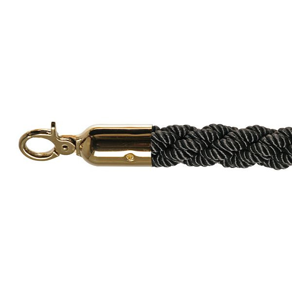 VEBA pregradna vrvica luksuzna črna, medenina, Ø 3 cm, dolžina 157 cm, 10102BB