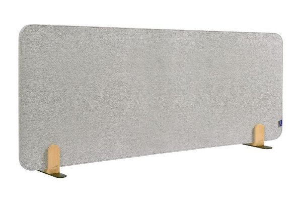 Legamaster ELEMENTS akustična pregrada za mizo 60x160cm mirno siva z 2 nosilcema, 7-209832
