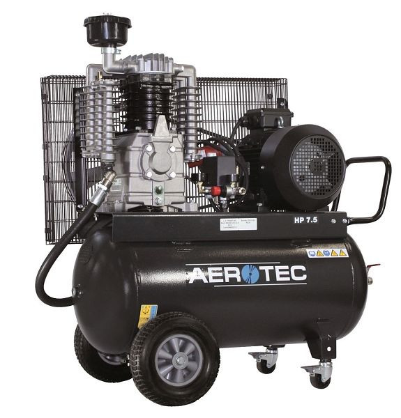 AEROTEC industrijski batni kompresor stisnjen zrak 400V z oljem, 690 l/min, mobilni, 2-stopenjski, 2010190