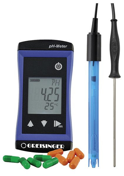 Komplet Greisinger G 1501 komplet za merjenje pH/temperature, 611385
