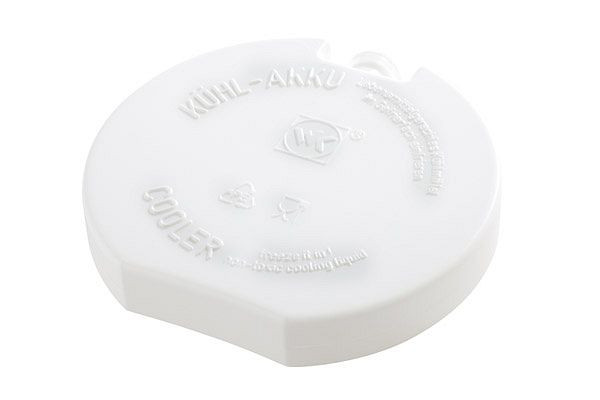 Hladilnik APS, Ø 10,5 cm, polietilen, bel, napolnjen s hladilno tekočino, iz 2% raztopine soli, 10661