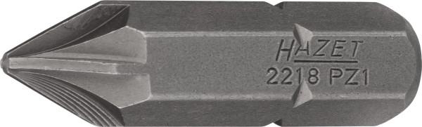 Hazet nastavek, poln šesterokotnik 8 (5/16 inch), Pozidriv profil PZ, PZ1, 2218-PZ1