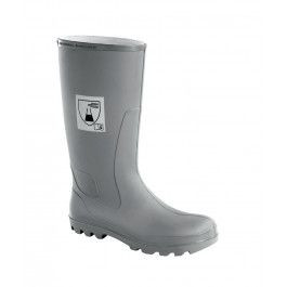 Škornji za kemično zaščito DS SafetyWear Hypalon, višina sedla 37 cm, svetlo sivi, velikost 37/38, PU: 5 parov, HYP-ST-37/38