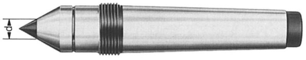 MACK fiksna sredinska konica s karbidnim vložkom z izvlečnim navojem DIN 807, MK 2, 03-526