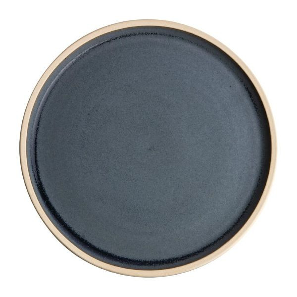 Olympia Canvas ravno okrogel krožnik granitno modra 18cm, PU: 6 kosov, FA300