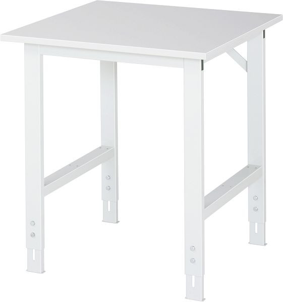 Delovna miza serije RAU Tom (6030) - višinsko nastavljiva, melaminska plošča, 750x760-1080x800 mm, 06-625M80-07.12