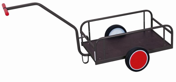 Ročni voziček VARIOfit brez stranske stene, zunanje mere: 1.560 x 645 x 780 mm (ŠxGxV), kolesni komplet: pnevmatike iz polne gume, zu-1276/AG