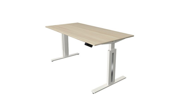Kerkmann sedežna/stoječa miza Move 3 fresh, Š 1600 x G 800 mm, električno nastavljiva višina od 720-1200 mm, javor, 10184450