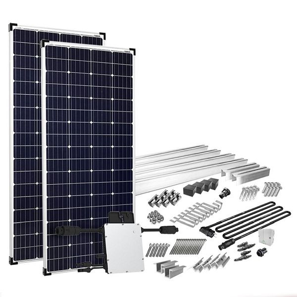 Offgridtec Solar-Direct 400W HM-400 balkonska elektrarna Montažni paket Biber Schwanz Wieland priključna omarica 10m, 4-01-015335-006