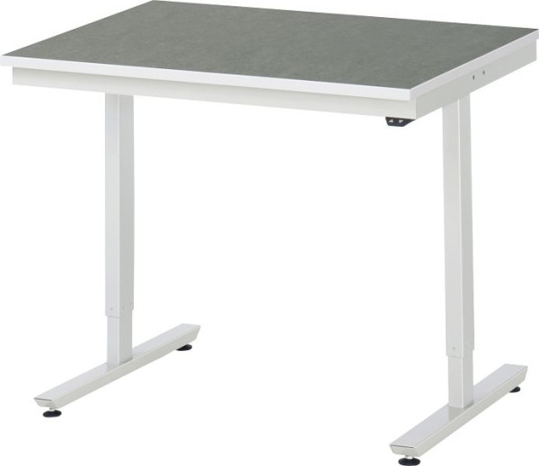 RAU delovna miza serije adlatus 150 (električno nastavljiva višina), delovna plošča z linolejem/univerzalna obloga, 1000x720-1120x800 mm, 08-AT-100-080-L