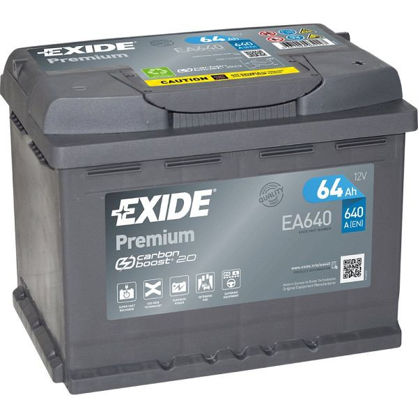 Zagonska baterija EXIDE Premium EA 640 Pb, 101 009300 20
