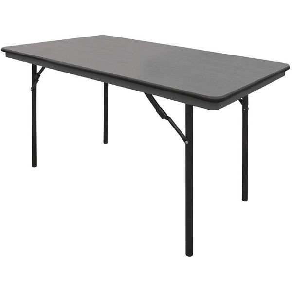 Bolero pravokotna zložljiva miza črna 122cm, GC594