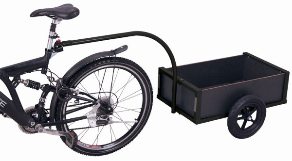 Lahka kolesarska prikolica VARIOfit, zunanje mere: 1.595 x 625 x 765 mm (ŠxGxV), kolesna dvojica: pnevmatike, zu-1180/AG