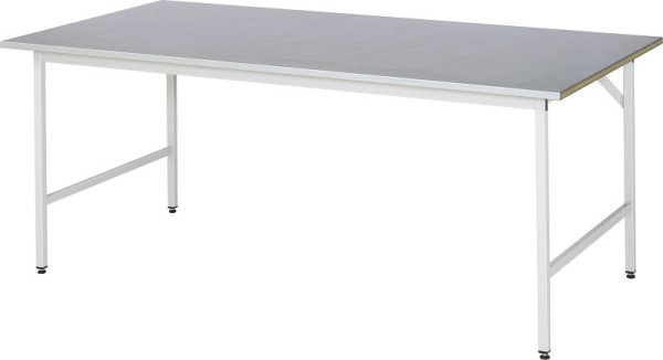 Delovna miza serije RAU Jerry (osnovna miza), Š2000 x G1000 x V800-850 mm, 06-500ES10-20.12