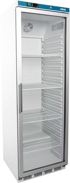 Saro hladilnik za shranjevanje s steklenimi vrati - bel model HK 400 GD, 323-4035