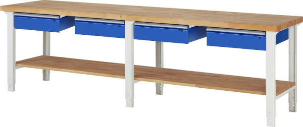 RAU delovna miza serije 7000 - model 7002-7, Š3000 x G700 x V790-1140 mm, 03-7002A7-307B4H.11