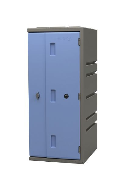 Plastična omarica Lotz 900 Plastična omarica, višina: 900 mm, modra vrata, vrtljiva ključavnica, 221900-08