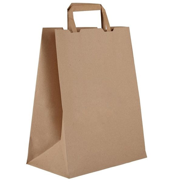 Vegware Large Compostable Recycled Paper Tote Bags Pack 250 DW628