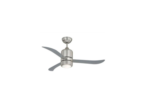 AireRyder stropni ventilator Loft Nickel / Transparent 112 cm z osvetlitvijo in daljinskim upravljalnikom, FN51133