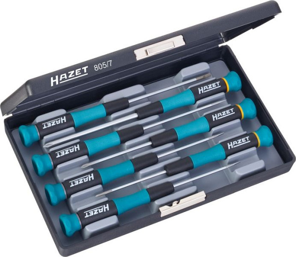 Komplet izvijačev Hazet electronics, križni profil PH, utorni profil, število orodij: 7, 805/7