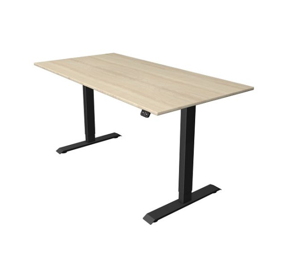 Kerkmann sedežna/stoječa miza Š 1600 x G 800 mm, električno nastavljiva višina od 740-1230 mm, javor, 10181450