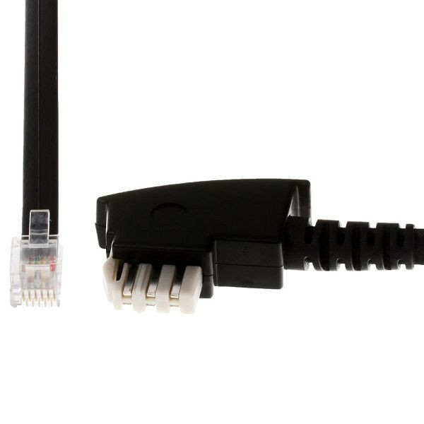 Helos priključni kabel TAE N/6P6C, 6-žilni, 6 m, 14053